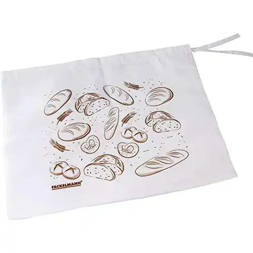 Brotbeutel Fackelmann zum Frischhalten von Brot, Brottasche 43 x 34 cm