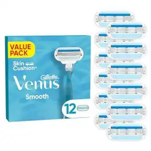 Gillette Venus Smooth Damenrasierer Ersatzklingen Set mit 12 Klingen