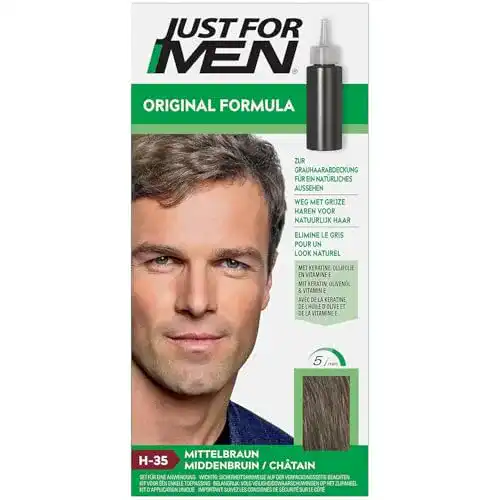 Haarfärbemittel für Herren – Just for Men Haarfärbegel in Mittelbraun H35