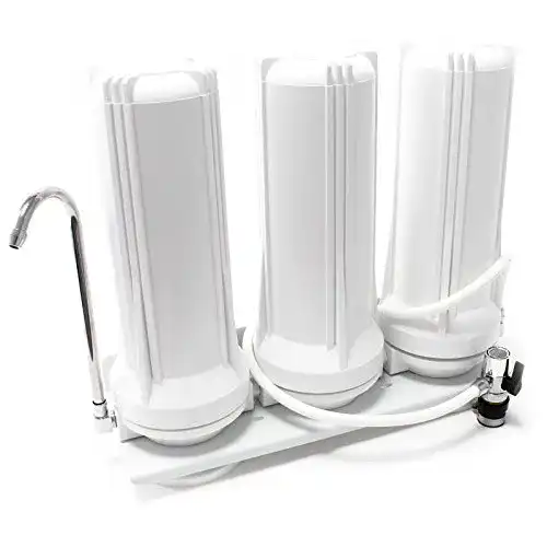 Aktivkohle Blockfilter Naturewater TR203 3-Stufen Wasserfilter Countertop