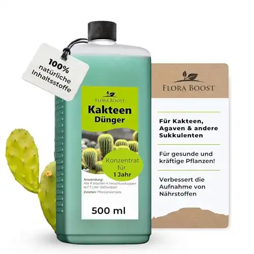 Kakteendünger Konfitee Flora Boost 500ml für Kakteen und Sukkulenten