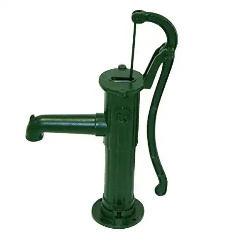 Schwengelpumpe Xclou aus Gusseisen mit Rundflansch für Brunnen