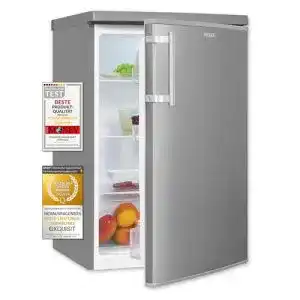 Exquisit Kühlschrank KS16-V-H-040E in Edelstahloptik mit 127 l Volumen