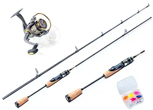 Angelset MiRoeFishing Ultralight 180cm mit Rute, Rolle und Ködern