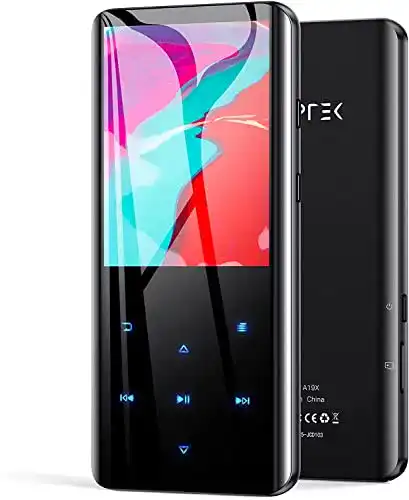 AGPTEK Bluetooth MP3 Player 32GB mit 5.0 Bluetooth und 2,4 Zoll Bildschirm
