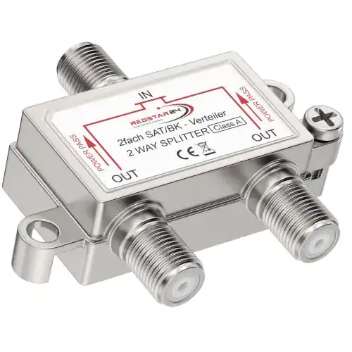 Sat-Verteiler 2-fach Redstar24 für Satelliten-TV und Radio