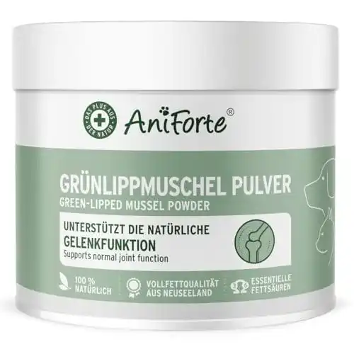 Grünlippmuschel Pulver für Hunde von Aniforte – 250g