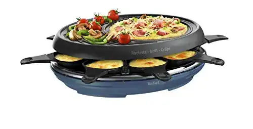Tefal Colormania Raclette 3-in-1 Raclettegerät mit Grill und Pfannkuchenfunktion