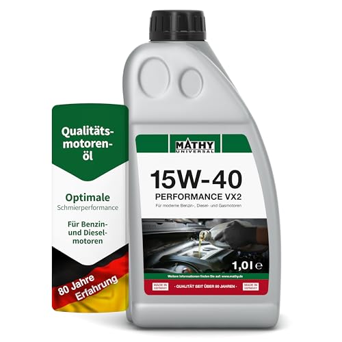 Motoröl 15W-40 MATHY Performance VX2 – Universal Motoröl (1,0 l)