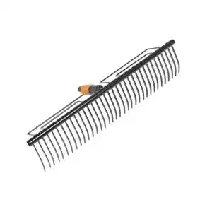 Fiskars Rasenrechen mit 35 Zinken und 57 cm Werkzeugkopf