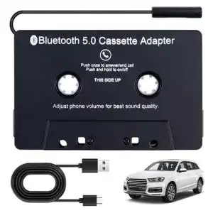 Kassettenadapter Sporgo für Autoradio Bluetooth 5.0 AUX Empfänger