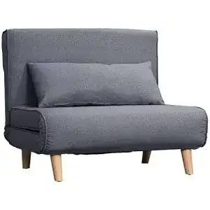 HOMCOM Futonsofa Einzelsofa Klappsofa Schlafsofa für kleine Räume