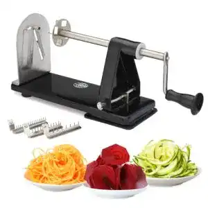 Manueller Spiralschneider ICO 010 aus Aluminium für Gemüse und Obst