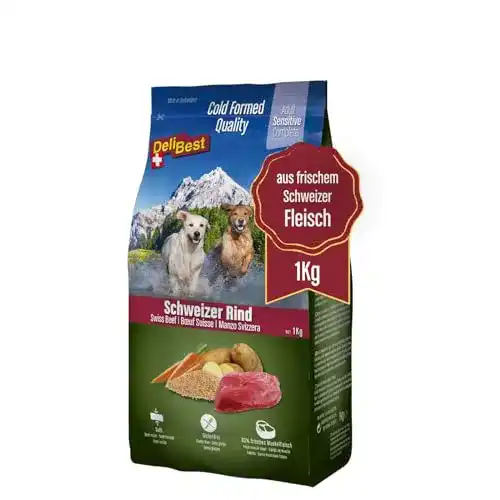Halbfeuchtes Hundefutter Delibest Adult Sensitive aus 100% Rindfleisch