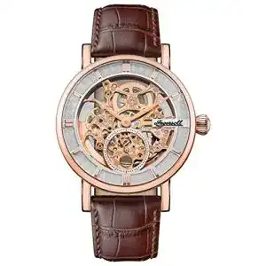 Ingersoll The Herald Herren-Automatikuhr mit Lederarmband, 40 mm