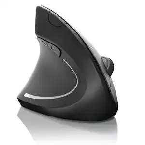 Ergonomische Maus für Linkshänder von CSL kabellos und optisch