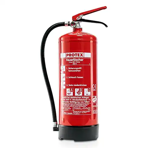 Feuerlöscher 6 kg Protex PDE 6 für Brandklassen A, B, C