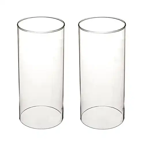 Glaszylinder ohne Boden für Kerzen Hurrikan Kerzenhalter aus Borosilikatglas