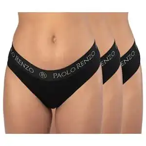 Damen Unterhosen Paolo Renzo Sport Slips im 3er Set