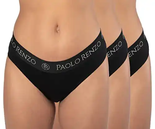 Damen Unterhosen Paolo Renzo Sport Slips im 3er Set