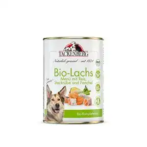 Bio-Hundefutter Tackenberg mit Lachs, Reis und Fenchel