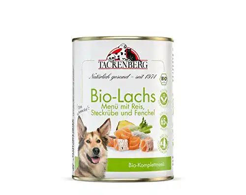 Bio-Hundefutter Tackenberg mit Lachs, Reis und Fenchel