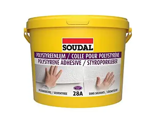 Styroporkleber Soudal 28A für Styroporplatten auf Wand und Boden