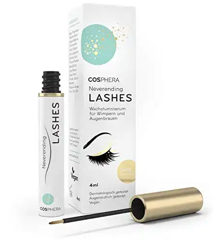Wimpernserum ohne Hormone von Cosphera – Neverending Lashes