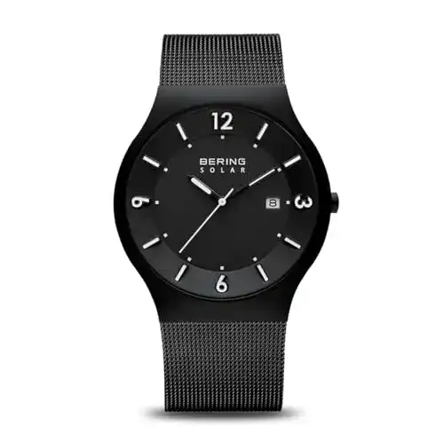 Solar-Armbanduhr für Herren von Bering mit Saphirglas und Edelstahl