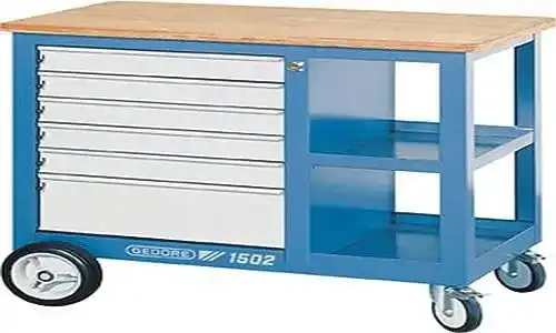 Fahrbare Werkbank Gedore Rollwerkbank 1502 mit Stauraum