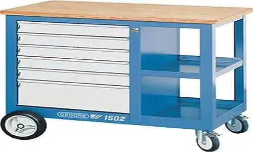 Fahrbare Werkbank Gedore Rollwerkbank 1502 mit Stauraum
