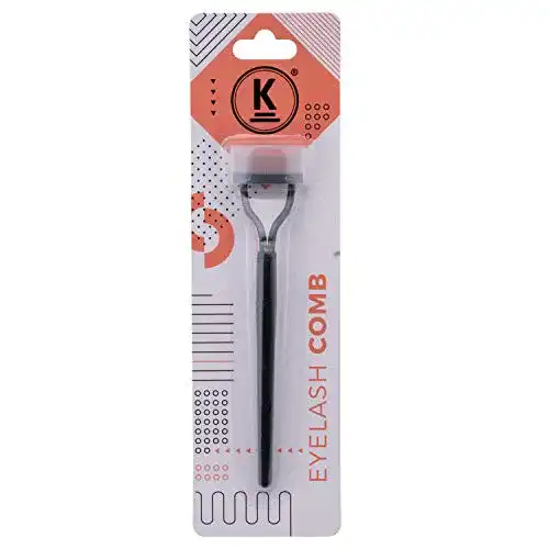 Wimpernkamm K-Pro mit Edelstahlzähnen und Anti-Klumpen-Funktion