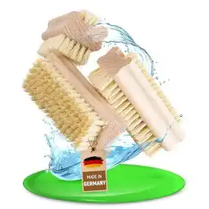 Nagelbürste aus Feinholz im 3er Set mit stabilen Borsten