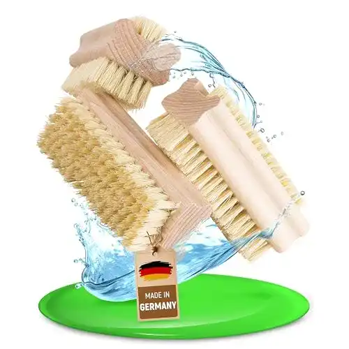 Nagelbürste aus Feinholz im 3er Set mit stabilen Borsten