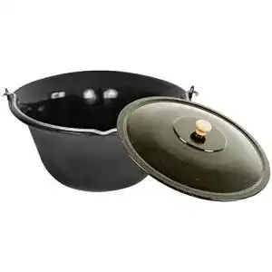 Gulaschkessel Grillplanet Set 10 Liter Emaille Gulaschtopf mit Deckel