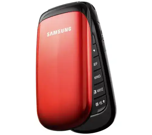 Klapphandy Samsung E1150 mit langer Akkulaufzeit in ruby-red