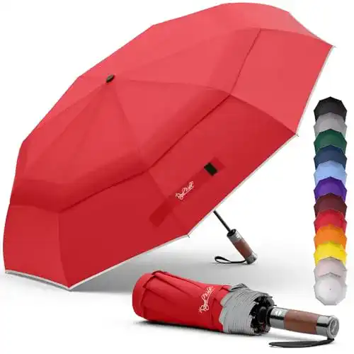 Sturmfester Regenschirm Royal Walk – Automatischer Taschenschirm