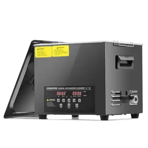 Creworks Ultraschallreiniger 10L mit Heizung und digitalen Funktionen