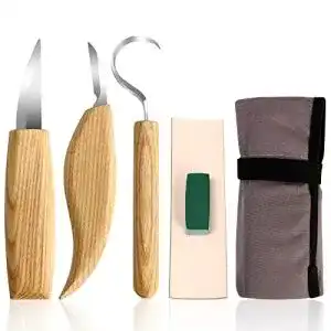 Schnitzwerkzeug Set von flintronic, 8-teiliges Schnitzmesser Set für Holzarbeiten