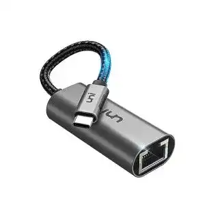Netzwerkadapter USB C auf Ethernet, RJ45 Adapter für USB C Geräte