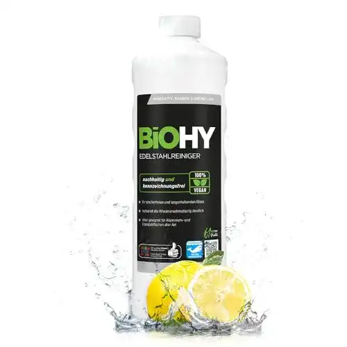 Edelstahlreiniger BIOHY 1l Flasche Edelstahlpflege