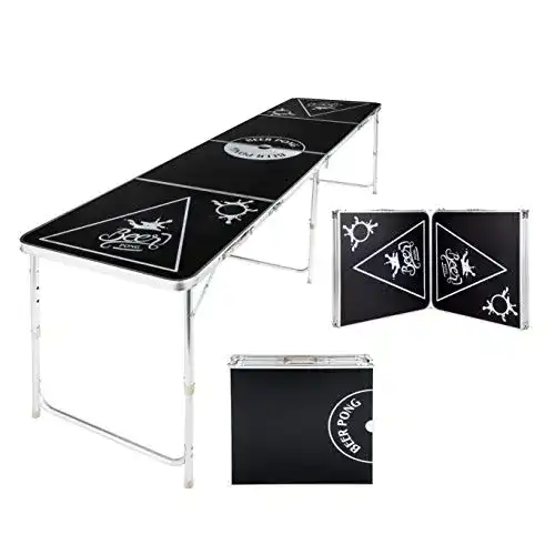Bier Pong Tisch aus Aluminium für Partys und Spiele