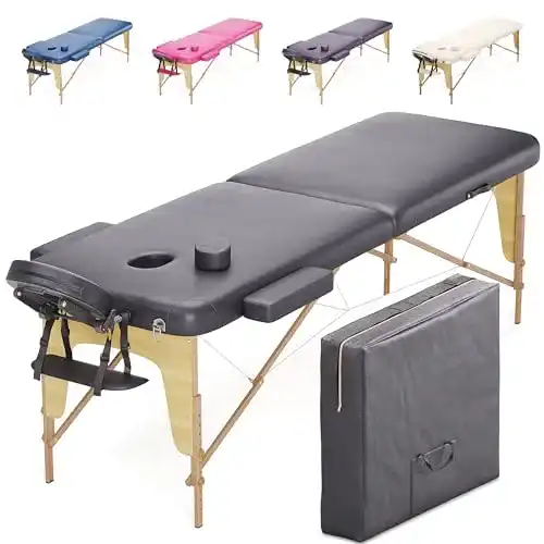 Beltom Mobile Massageliege – Tragbare Massagebank mit 2 Zonen