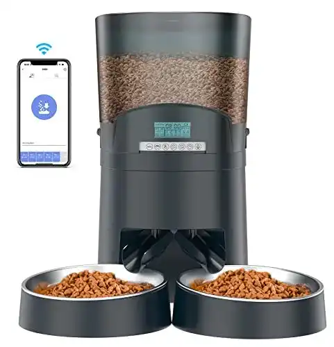 Futterautomat für Katzen mit App-Steuerung und 6,5 Liter Fassungsvermögen