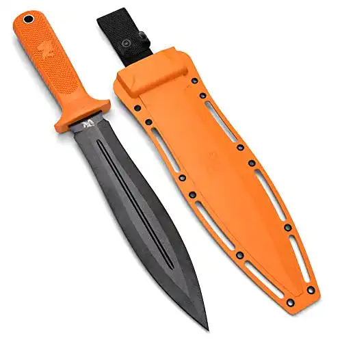 Odenwolf W-SowCatcher Jagdmesser aus D2-Stahl mit Scheide