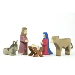 Krippenfigur Ostheimer 42110 Heilige Familie 5-teilig Serie II