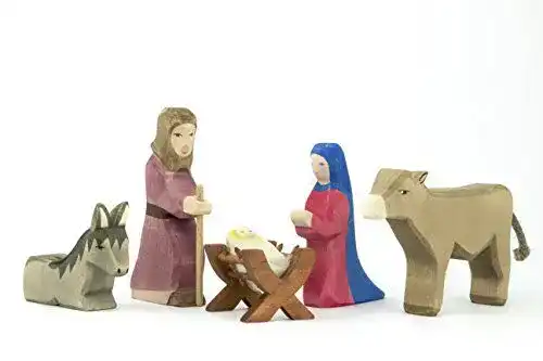 Krippenfigur Ostheimer 42110 Heilige Familie 5-teilig Serie II