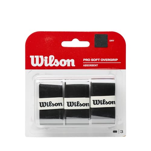 Tennisgriffband Wilson Pro Soft Overgrip BK in Schwarz, Einheitsgröße