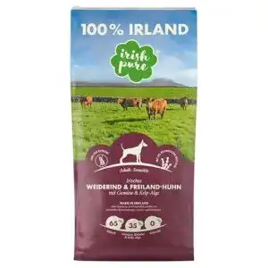 Irish Pure Trockenfutter für Erwachsene Hunde mit Weiderind 1,5 kg