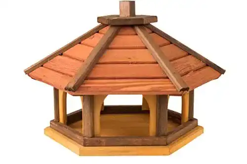 Vogelhaus groß von MAZUR International aus wetterfestem Holz
